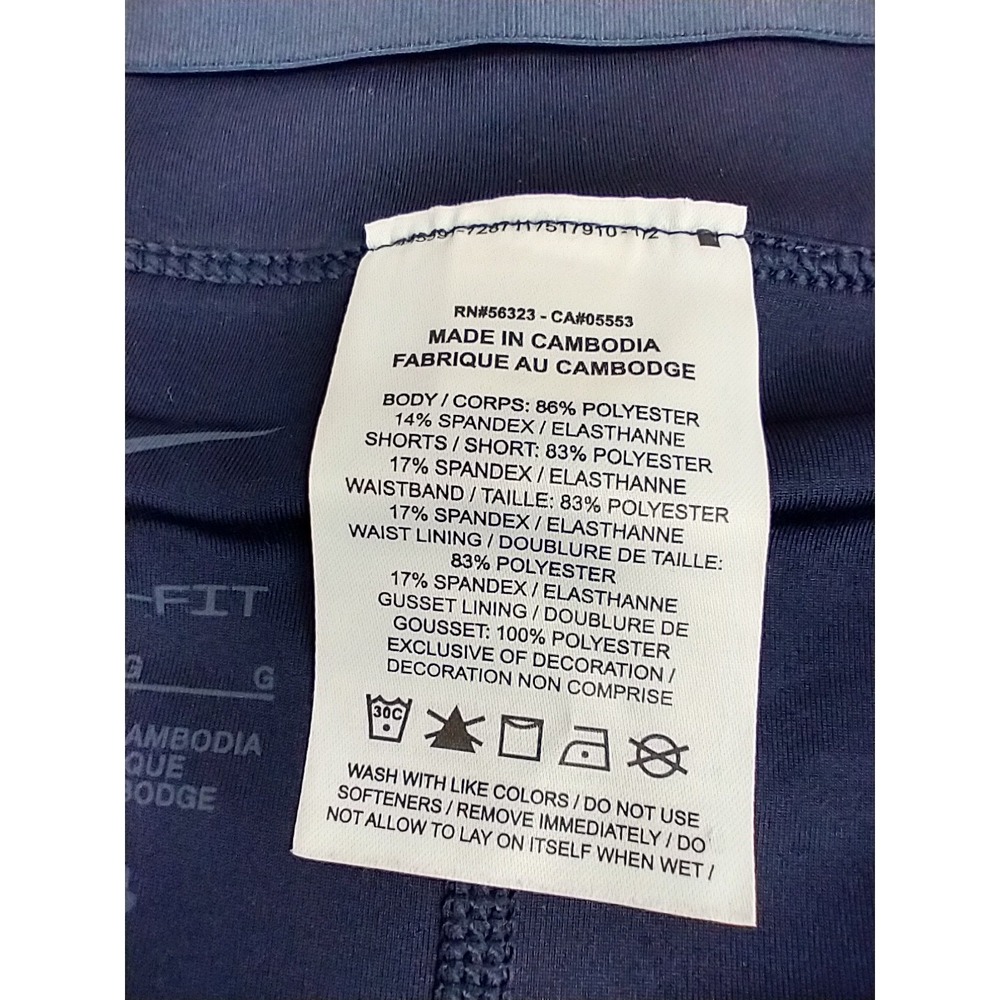 Nike Women's Athletic Navy Blue Golf Tennis Large‎ Skort Pull On Pockets - Picture 5 of 11
